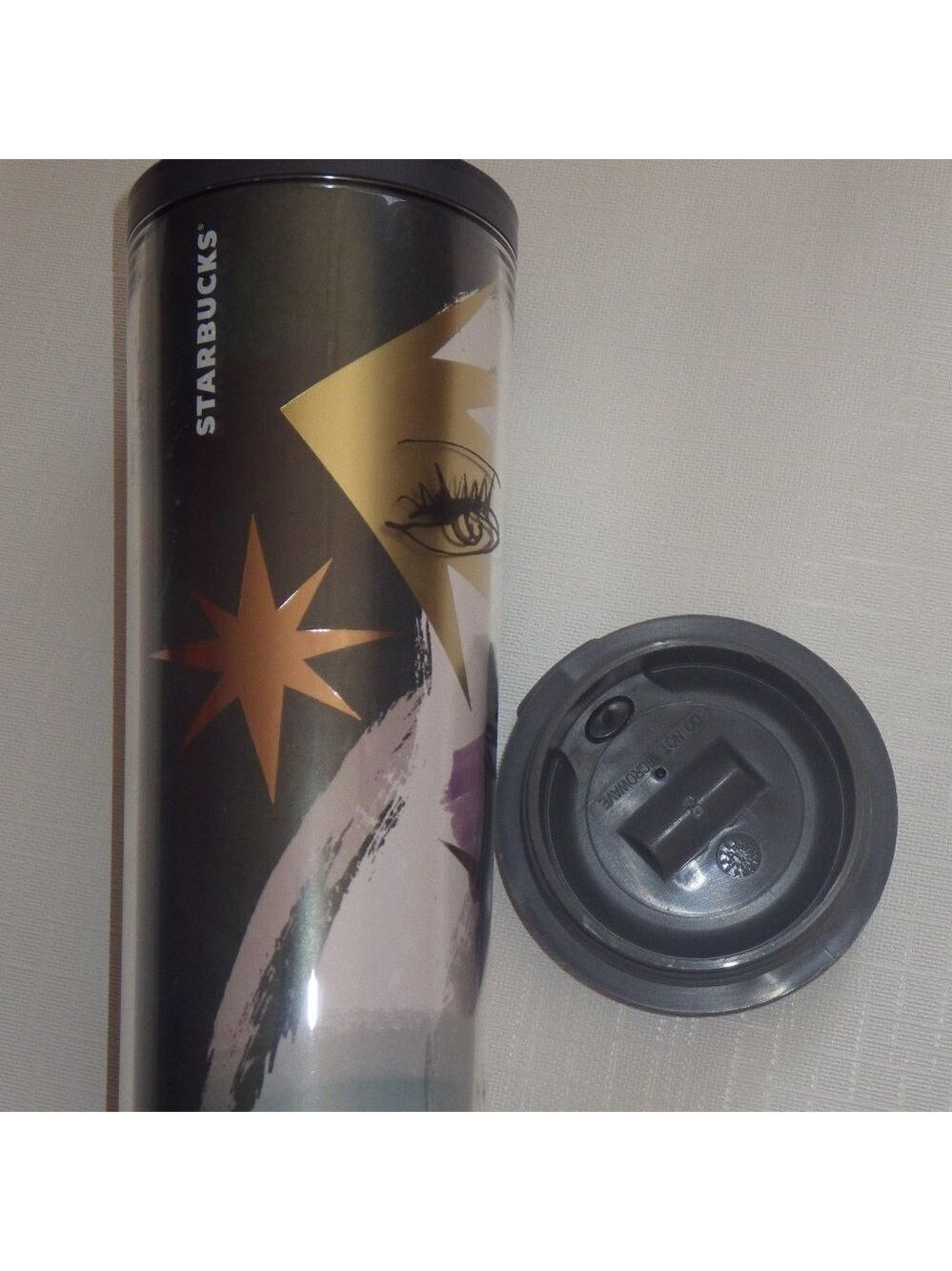 Starbucks Siren Travel Tumbler Abstract Face 16 oz